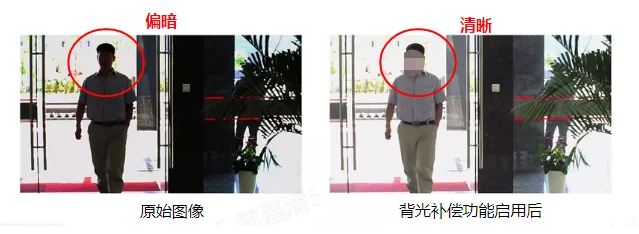 背光補償效果對比